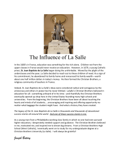 The Influence of La Salle