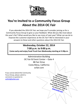 You’re Invited to a Community Focus Group