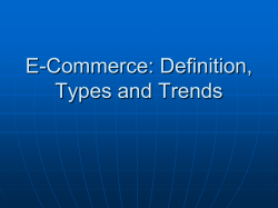 E-Commerce: Definition, Types and Trends