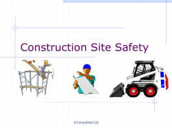 Construction Site Safety ©Consultnet Ltd
