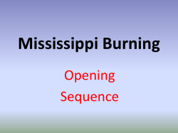 Mississippi Burning Opening Sequence