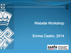 Website Workshop Emma Castro, 2014