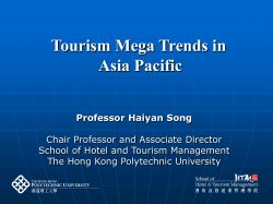 Tourism Mega Trends in Asia Pacific