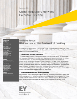 Global Regulatory Network  Executive Briefing Shifting focus