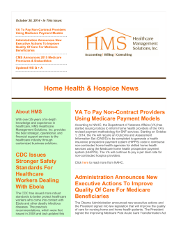 October 30, 2014 - In This Issue: Using Medicare Payment Models