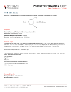 PRODUCT INFORMATION TNP-BSA-Biotin Base Catalog No.: T-5055