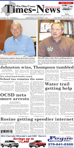 Water trail Johnston wins, Thompson tumbled