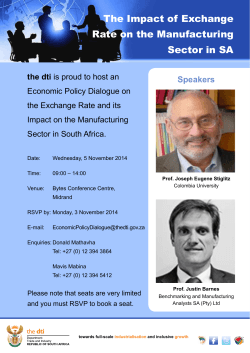 The Impact of Exchange Rate on the Manufacturing Sector in SA Speakers
