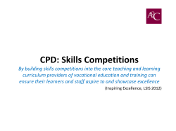 CPD: Skills Competitions