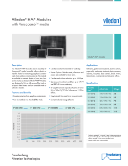Viledon HM Modules with Versacomb™ media