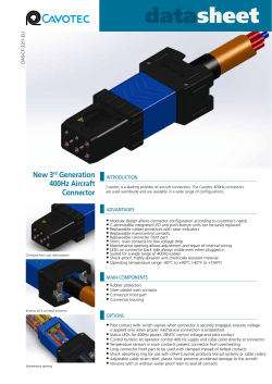 New 3 Generation 400Hz Aircraft Connector