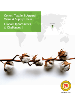 Cotton, Textile &amp; Apparel Value &amp; Supply Chain : Global Opportunities