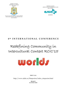 Redefining Community in Intercultural Context RCIC’15 ascedu d