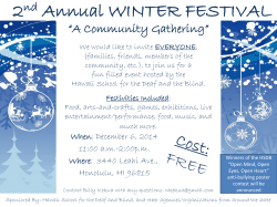 2 Annual WINTER FESTIVAL nd “A Community Gathering”
