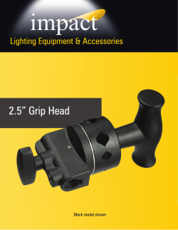 2.5” Grip Head Lighting Equipment &amp; Accessories Black model shown