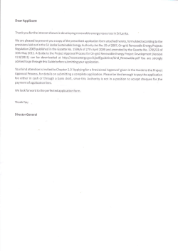 DearApplicant - Sri Lanka Sustainable Energy Authority