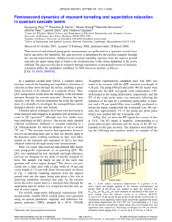 Femtosecond dynamics of resonant tunneling and superlattice