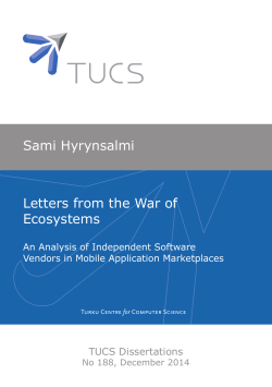 Letters from the War of Ecosystems