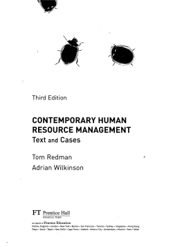 Contemporary human resource management : text