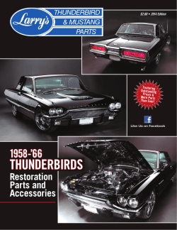 THUNDERBIRDS - Larry's Thunderbird & Mustang Parts