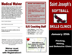 Clinic Brochure - Saint Joseph's University