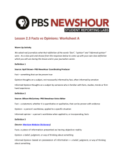 Worksheet 2.3_A - PBS NewsHour Student Reporting