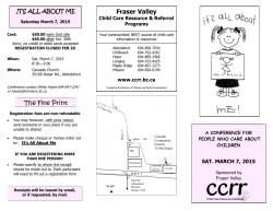 It's All About Me - Child Care Resource and Referral