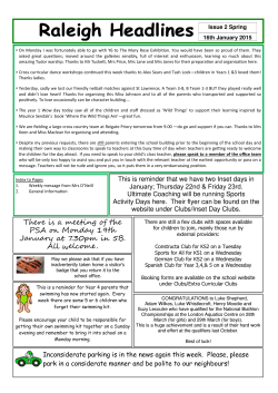 Weekly Newsletter from Mrs O'Neill