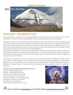 Mt. Kailash / Lake Mansarovar Yatra