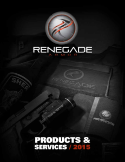 PRODUCTS & - Renegade Armor