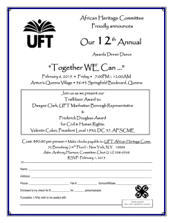 Our 12th Annual “Together WE Can …”