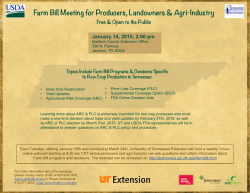 Farm Bill Meeting for Producers, Landowners & Agri