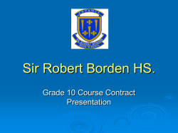Merivale H.S. - Sir Robert Borden High School