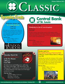 the Classic Newsletter - Central Bank of St. Louis