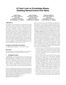 A Fresh Look on Knowledge Bases: Distilling Named Events from