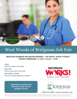 West Woods of Bridgman Job Fair