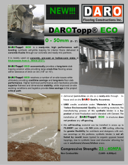 DAROToppR ECO_Data Sheet