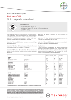 Makrolon® GP Solid polycarbonate sheet