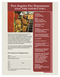 IFSAC Fire Instructor 1 course
