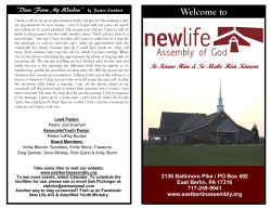 view the latest bulletin - New Life Assembly of God