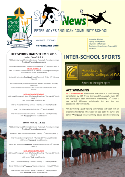 Sports News - Peter Moyes Anglican Community School