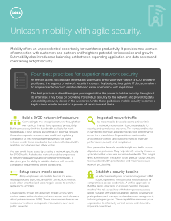 Unleash mobility with agile security.