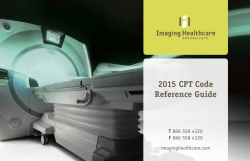 2015 CPT Code Reference Guide - Imaging Healthcare Specialists