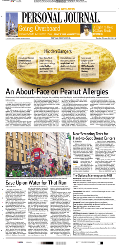 An About-Face on Peanut Allergies