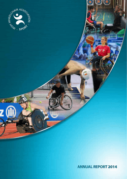 IWA-SPORT ANNUAL REPORT 2014 - Irish Wheelchair Association