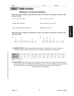 Chapter 13 - Additional Worksheets & Answers