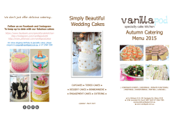 Simply Beautiful Wedding Cakes Autumn Catering