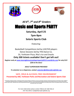 Music and Sports PARTY