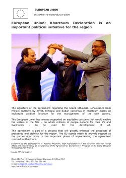 Khartoum Declaration is an important political initiative for