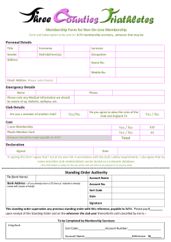 Paper Membership Form